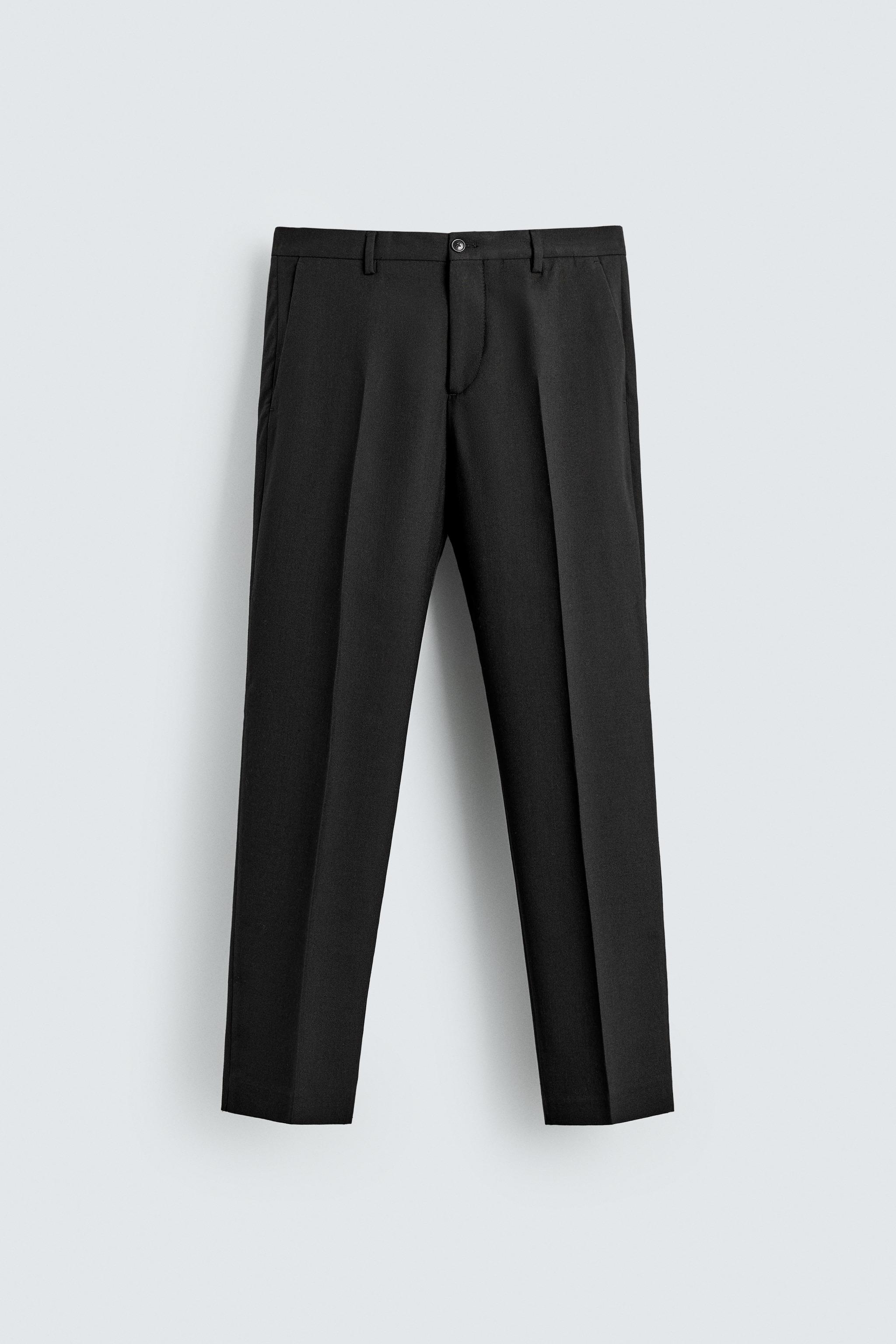 WOOL BLEND SUIT PANTS